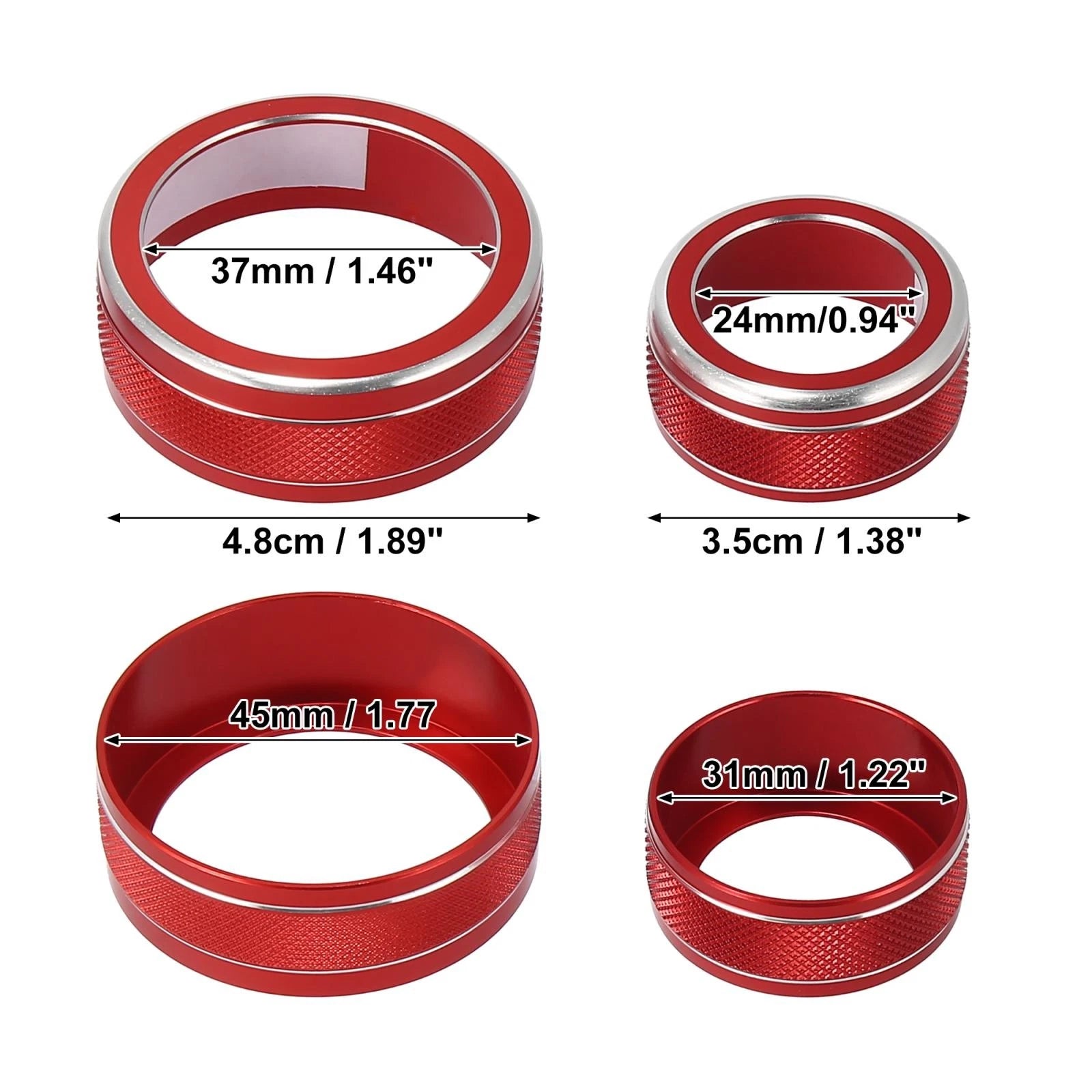 3pcs AC Climate Control Ring Knob for Subaru Forester Impreza (2014–2021)