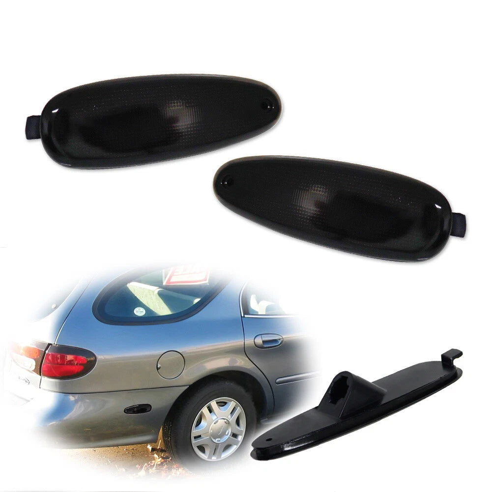 2X Smoked Rear Fender Side Marker Lights for Ford Taurus Mercury Sable