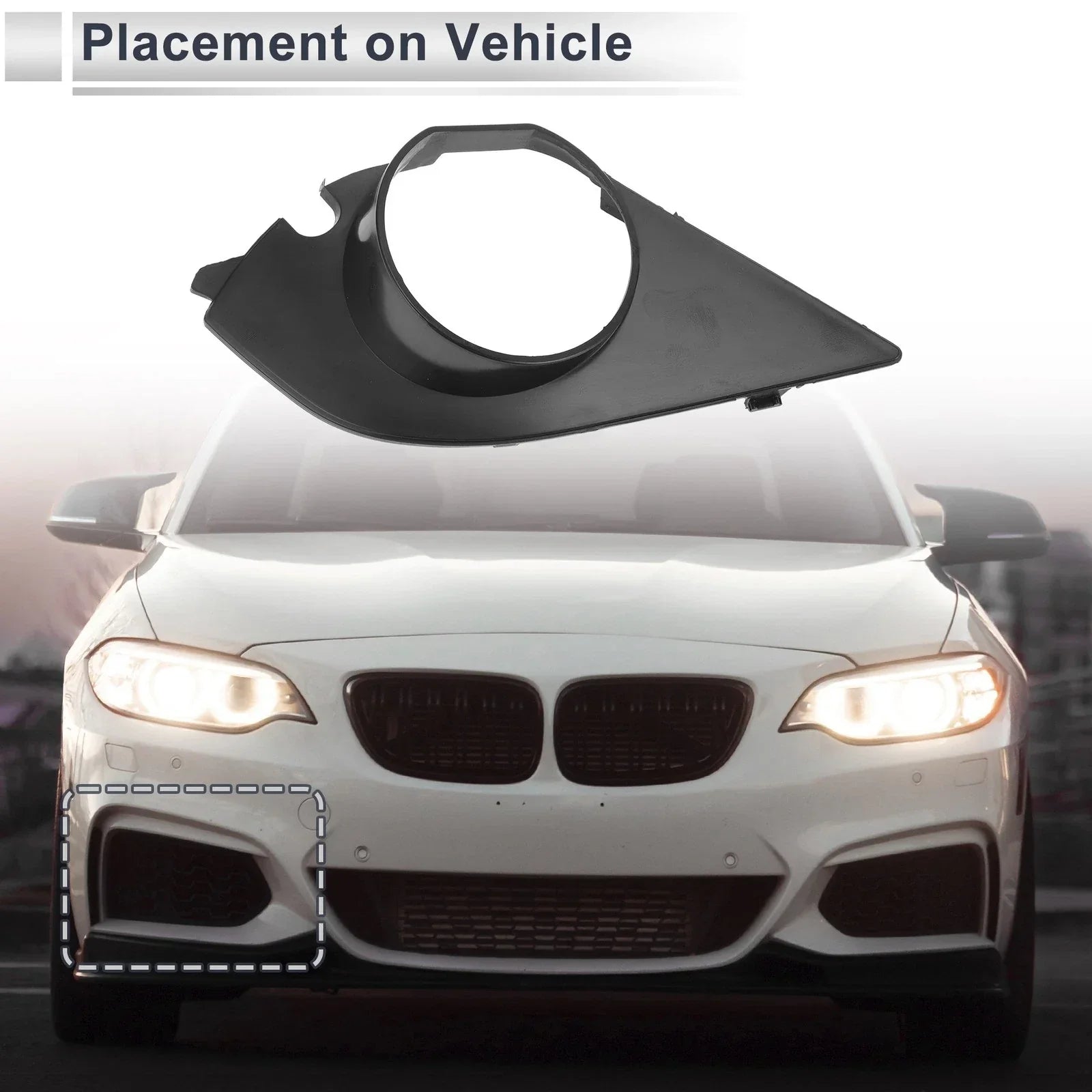 1pc Fog Light Grill for BMW E60 E61 (2003 - 2009)