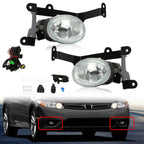 Clear Lens Fog Lights with Wiring & Switch for Honda Civic Coupe (2006–2008)