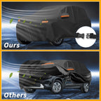 Waterproof Car Cover for Kia Seltos (190T-PU, Black)