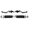 Silver Extendable Brake Clutch Levers & Handlebar Grips for BMW F900R (2020-2023)