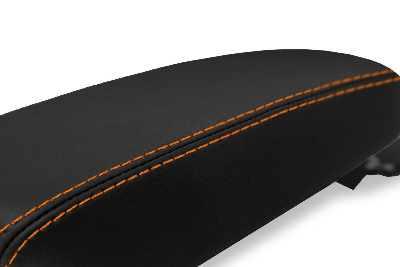 Console Lid Armrest Cover for Hyundai Kona (2018–2020) Orange Stitch