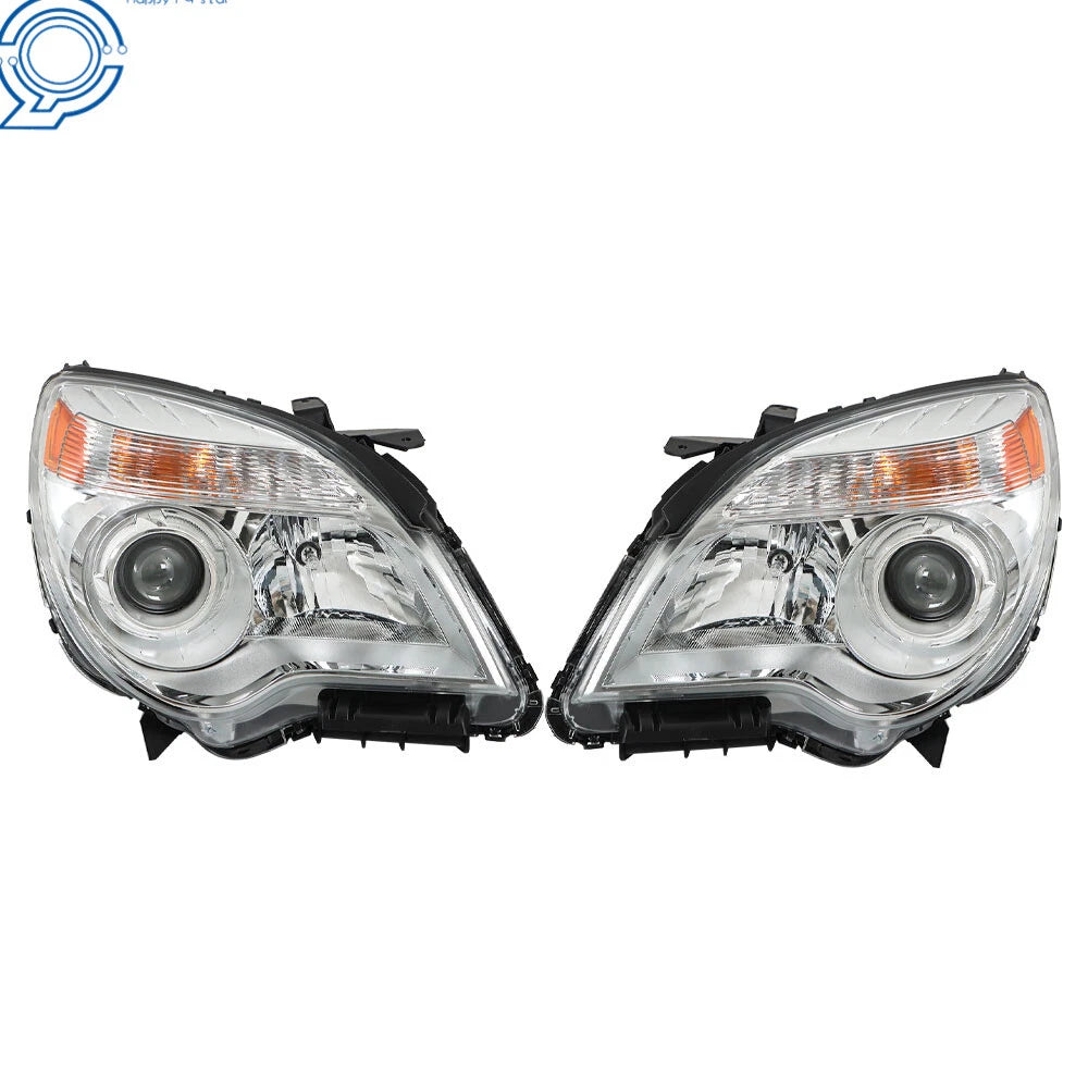 Set of 2 Headlights for Chevy Equinox (2010-2015) Halogen Projector
