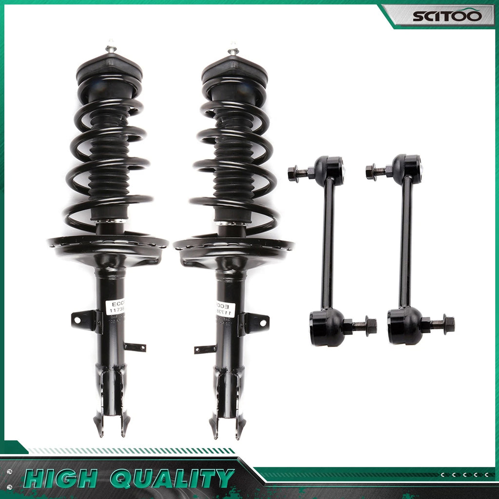 Rear Struts w/Spring Sway Bars for Toyota Highlander RX330 RX400h (2004–2007)