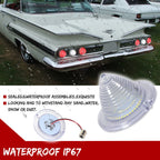 2PC Clear White LED Backup Light for Chevrolet Impala Bel Air Biscayne (1960–1961)