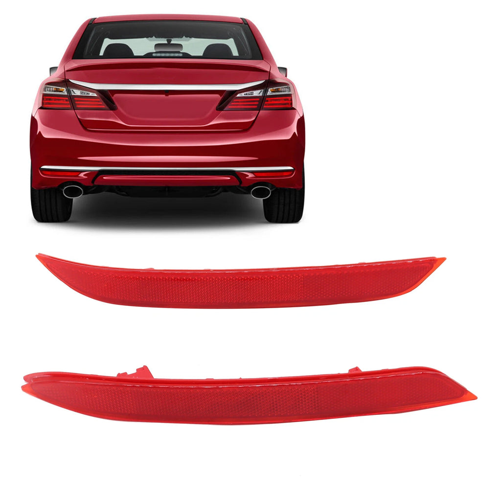 Rear Bumper Reflector Set of 2 for Honda Accord (2016–2017)