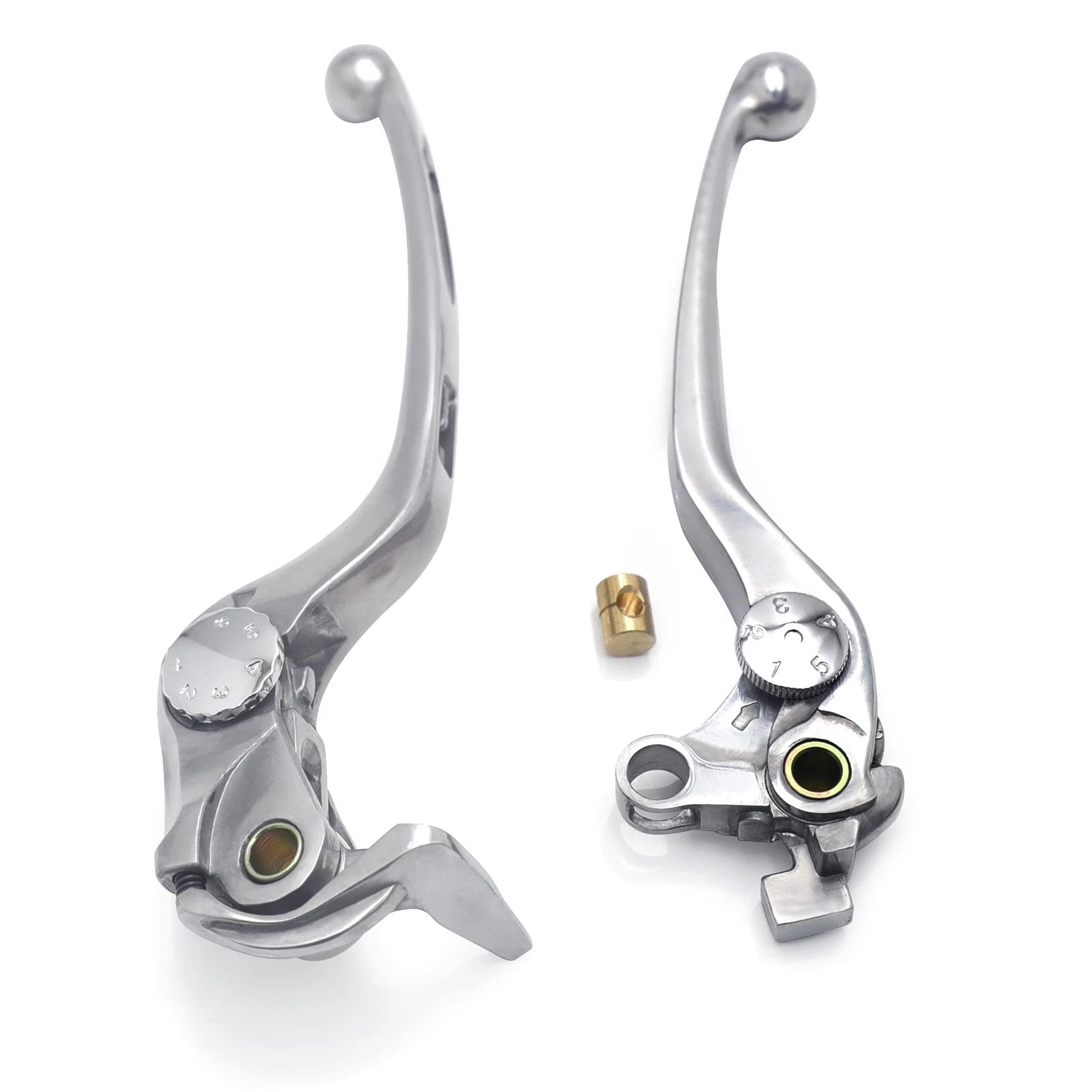 L/R Silver Brake Clutch Hand Lever for Suzuki GSX-R 1000 (2007–2008)