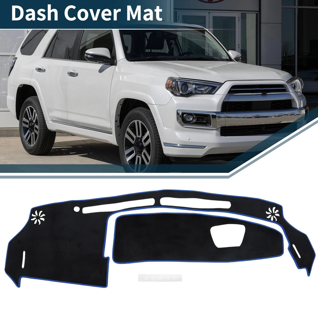 Dashboard Cover Mat for Suzuki WagonR MH35S/MH55S (2013–2021) Black Blue Set