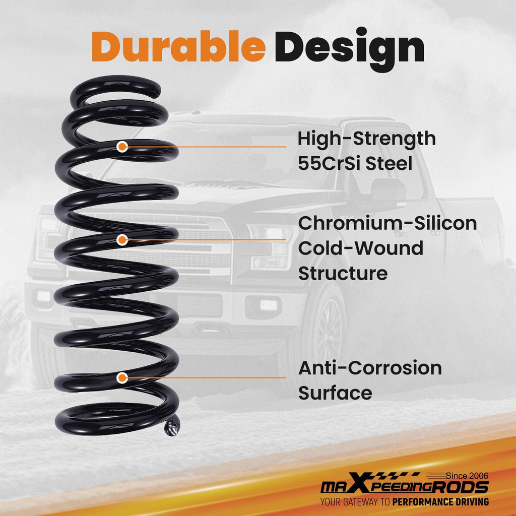 3" Racing Suspension Drop Coils for Ford F-150 2WD (2015–2020)