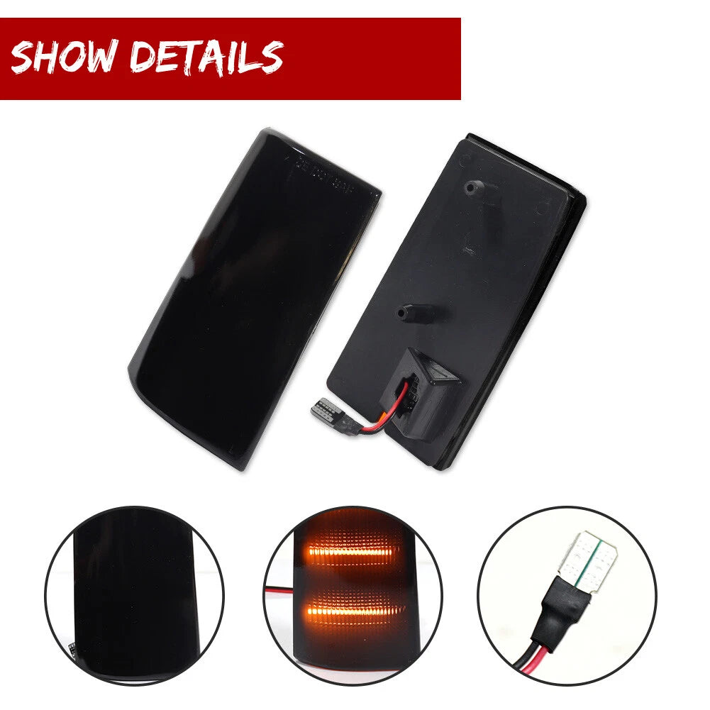 Smoked Amber LED Side Marker Lights for Chevy Impala/Caprice (1981–1985)
