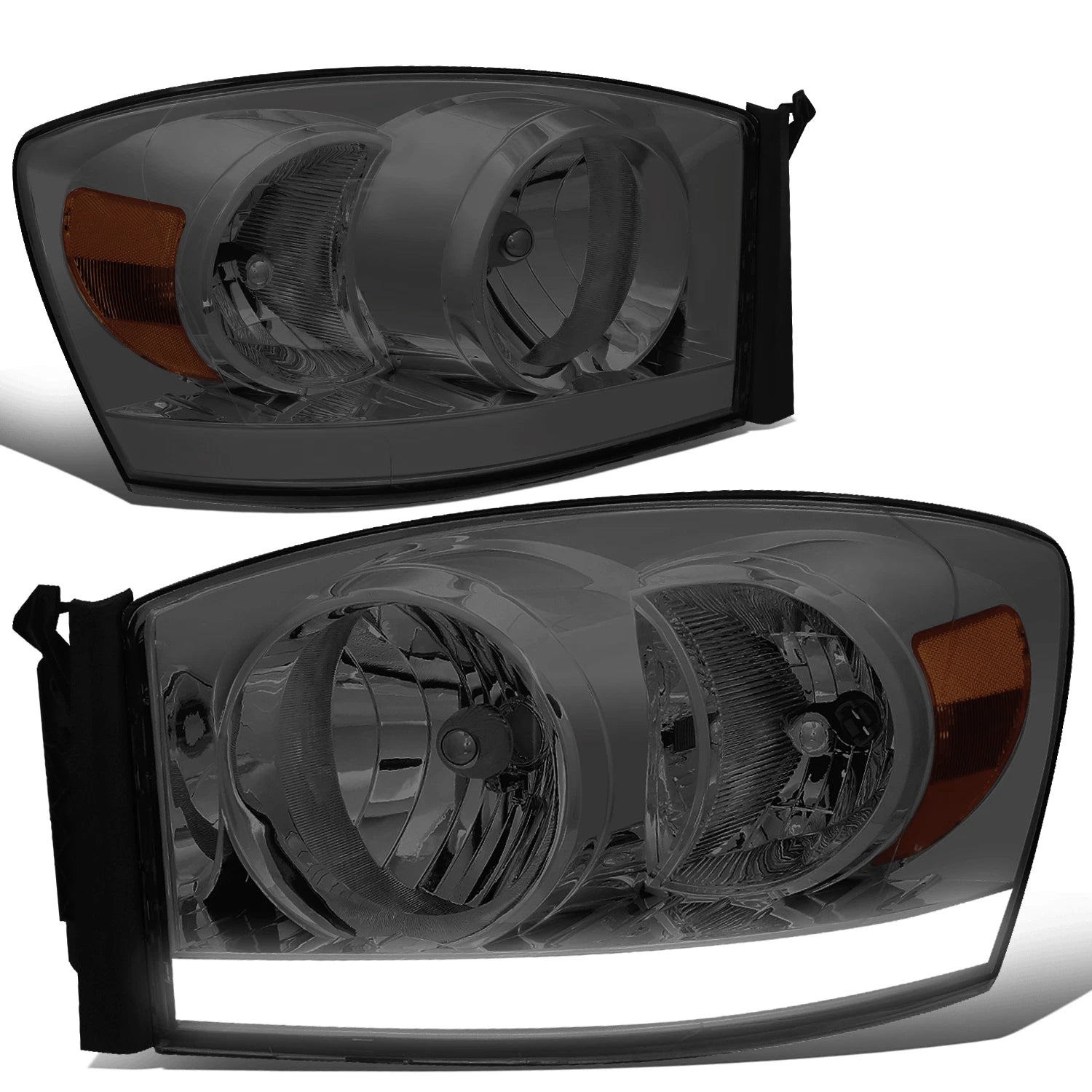 LED DRL for Dodge Ram Pickup (2006–2009) Smoked Housing Amber Side Lamp