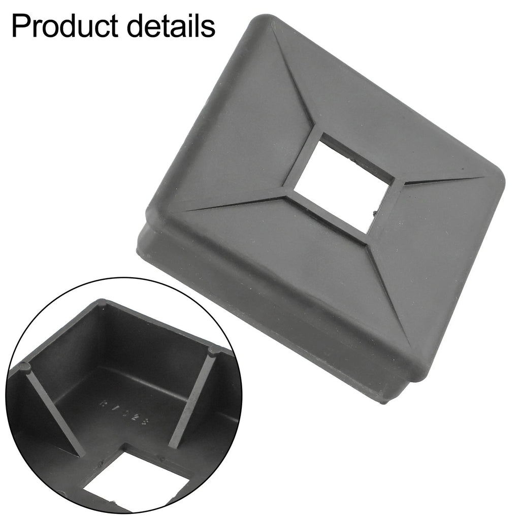 Set of 2 Black PE Bumper Covers for RV (4 Inch)