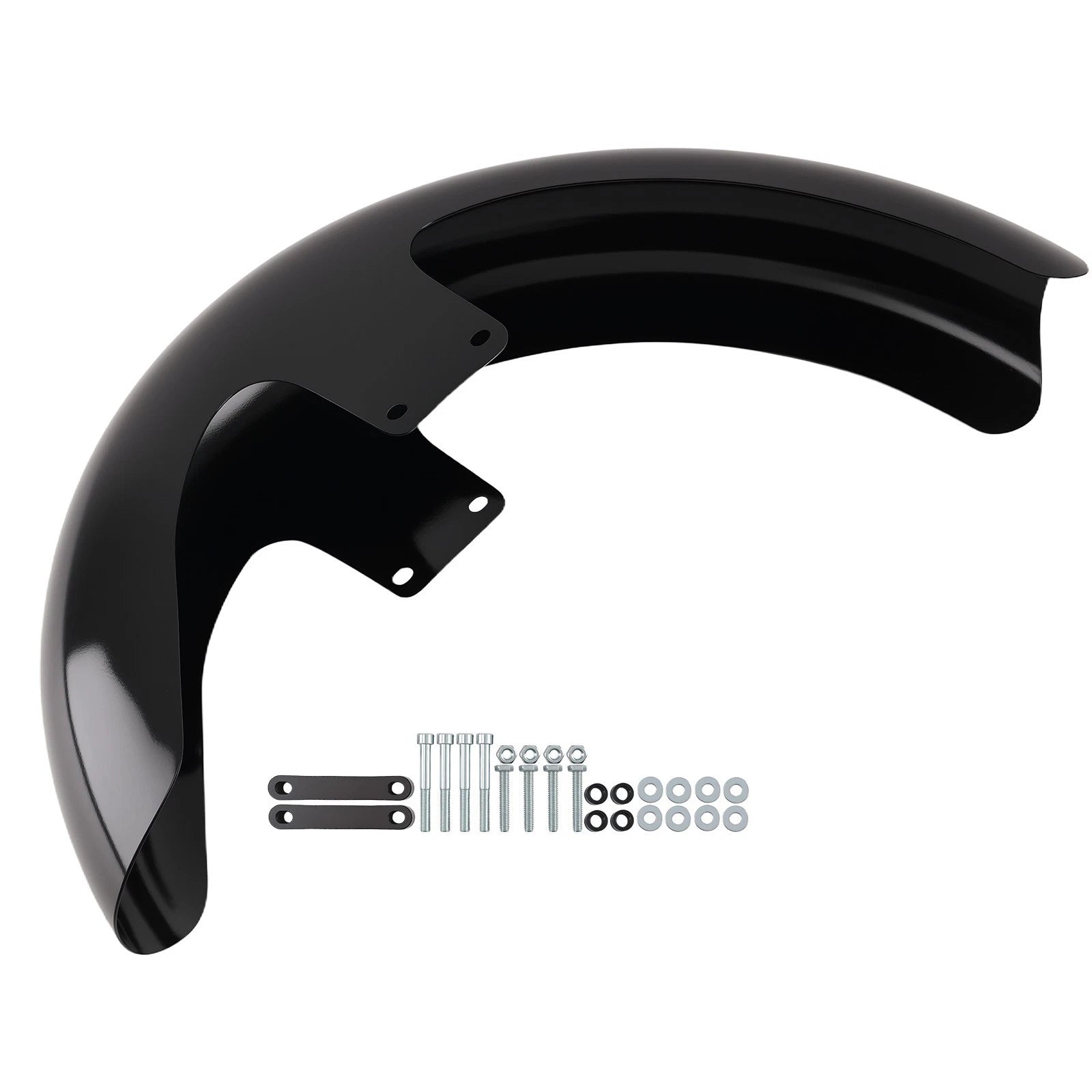 Black Front Mud Flap for Harley Electra Glide Ultra CVO (2006–2013)