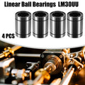 Set of 4 LM30UU Linear Ball Bearings for Cars (30mm ID, 45mm OD, 64mm Length)