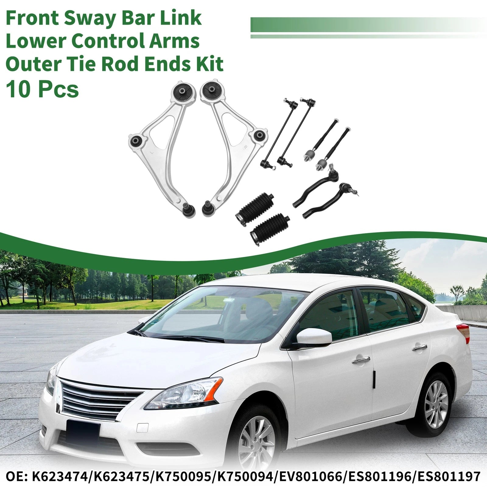 Set of 10 Front Stabilizer Bar Links for Nissan Altima 
