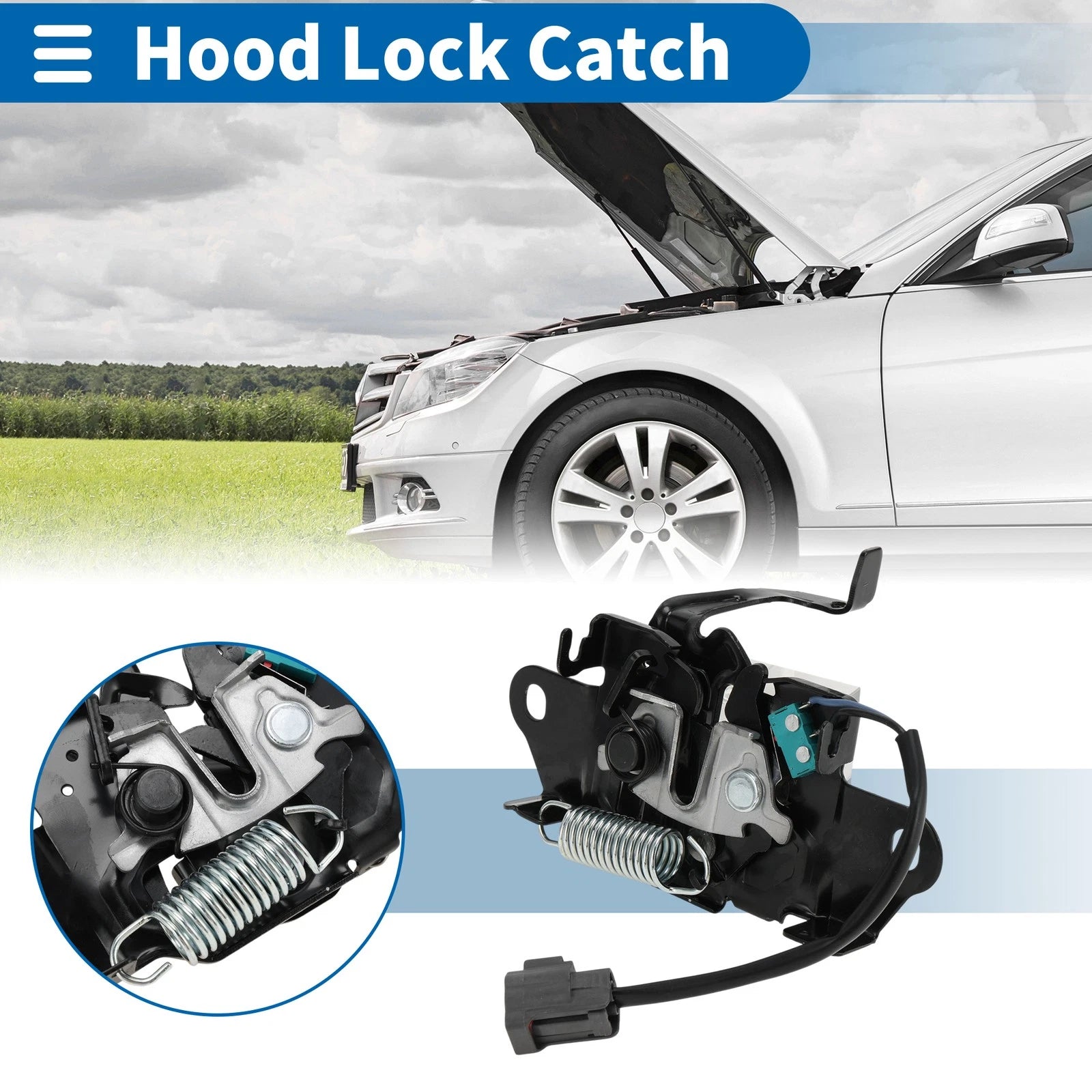 Hood Latch Assembly for Mazda 3 (2014–2018) No.BJS856620