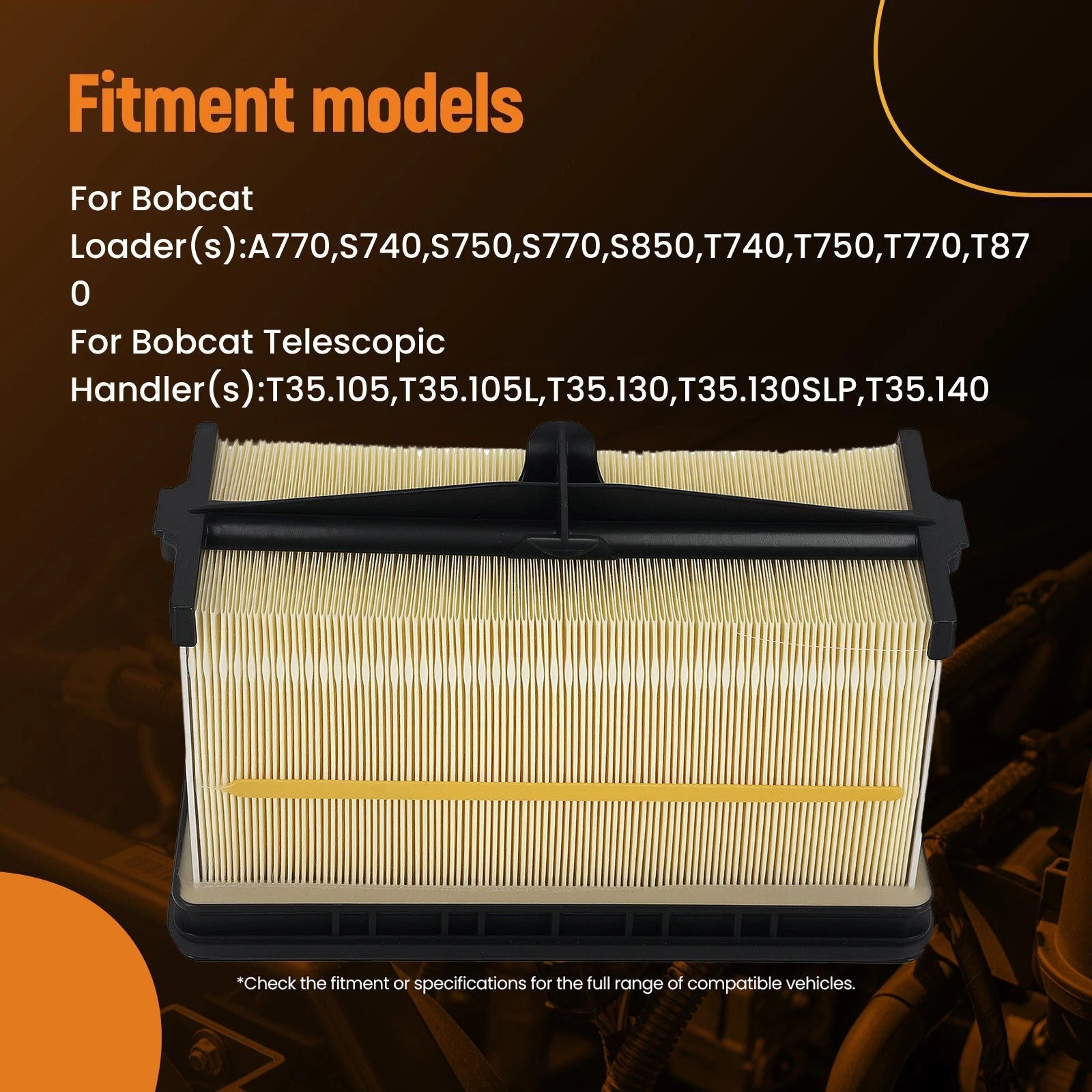 Air Filter Kit for Bobcat T740 T750 T770 T870 (2013-2023)