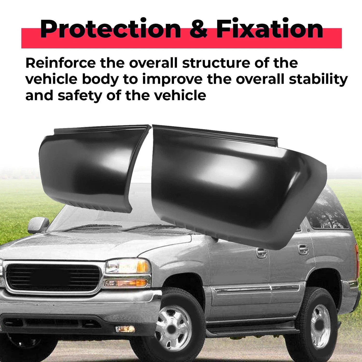 Lower Rear Quarter Panel Section Set of 2 for Chevrolet Suburban GMC Yukon (2000-2006)
