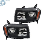 Pair of Halogen Headlamps for Honda Pilot (2012–2015) Black Housing