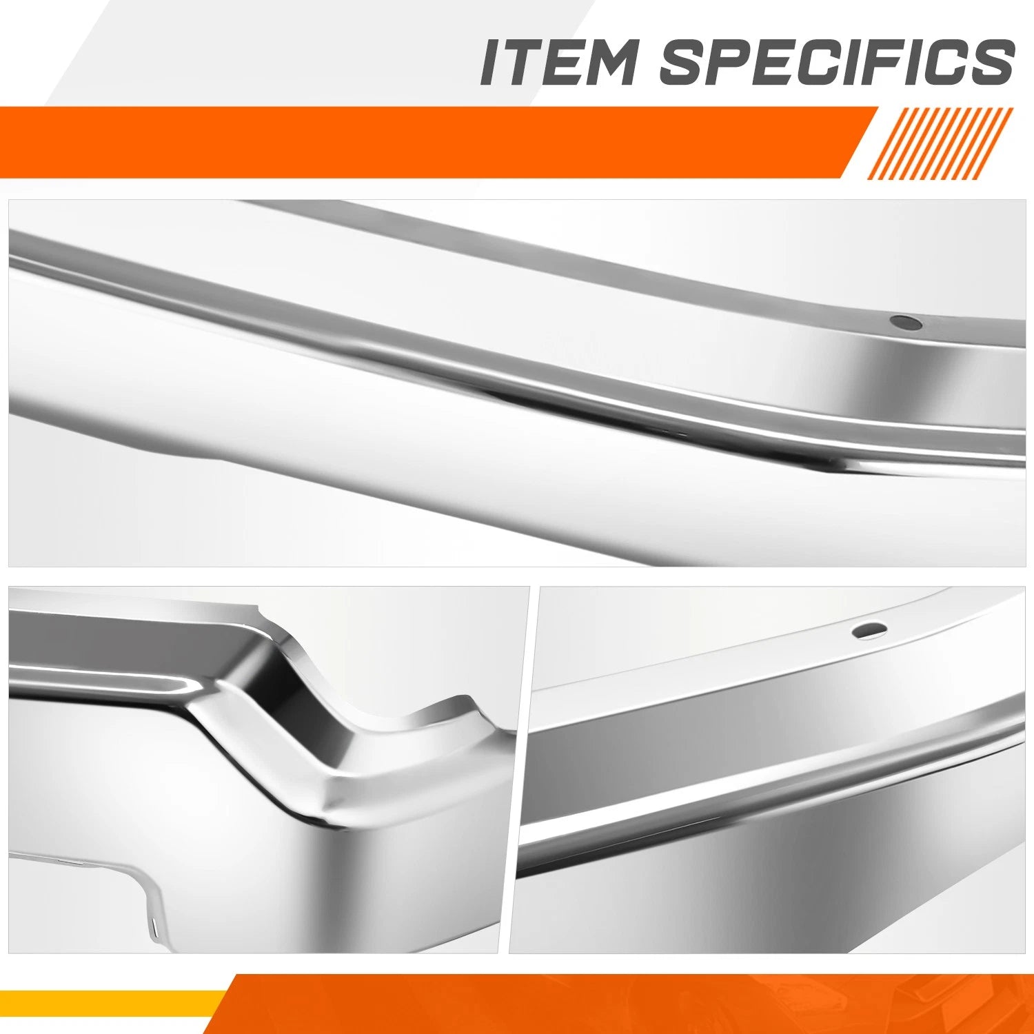Steel Front Bumper Impact Bar for GMC Sierra 1500 Limited (2022–2026) Polished Chrome