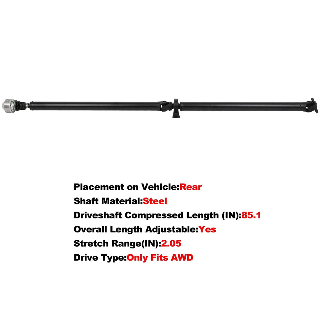 Driveshaft Assembly AWD for Chevrolet Equinox, Pontiac Torrent (2007–2009) 946-035