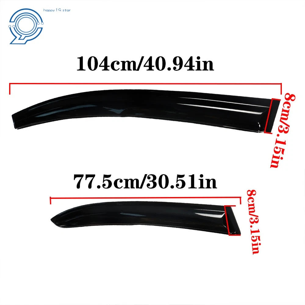 Window Visor for Honda Civic 4 Door Sedan (2006-2011) Rain Guard Deflector