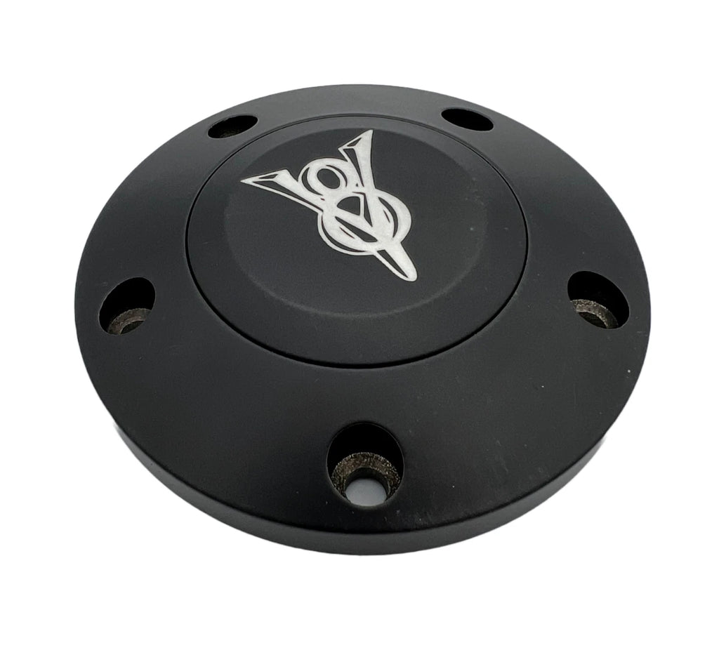 Steering Wheel Horn Button Replacement for Black Billet V8 Logo Universal