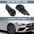 Pair Fog Light Grille Covers for Toyota Sienna (2011–2020) 52128-08020 52127-08020