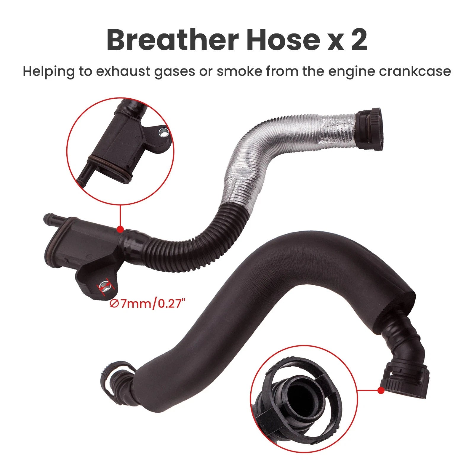 PCV Valve Breather Hose Kit for Audi A3/A4 (2000-2006)