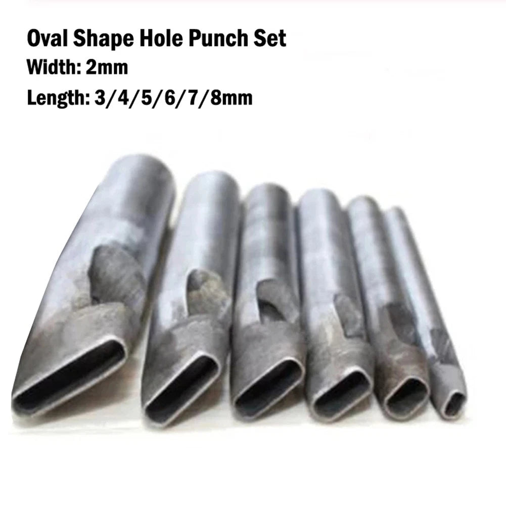 Leather Hollow Punch Tool 2mm Oval for Belt Strap Watch Band 38mm