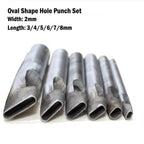 Leather Hollow Punch Tool 2mm Oval for Belt Strap Watch Band 38mm