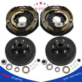 Set of 2 Trailer Hub Drum Kits with Electric Brakes for 5200-6000 lbs Axle