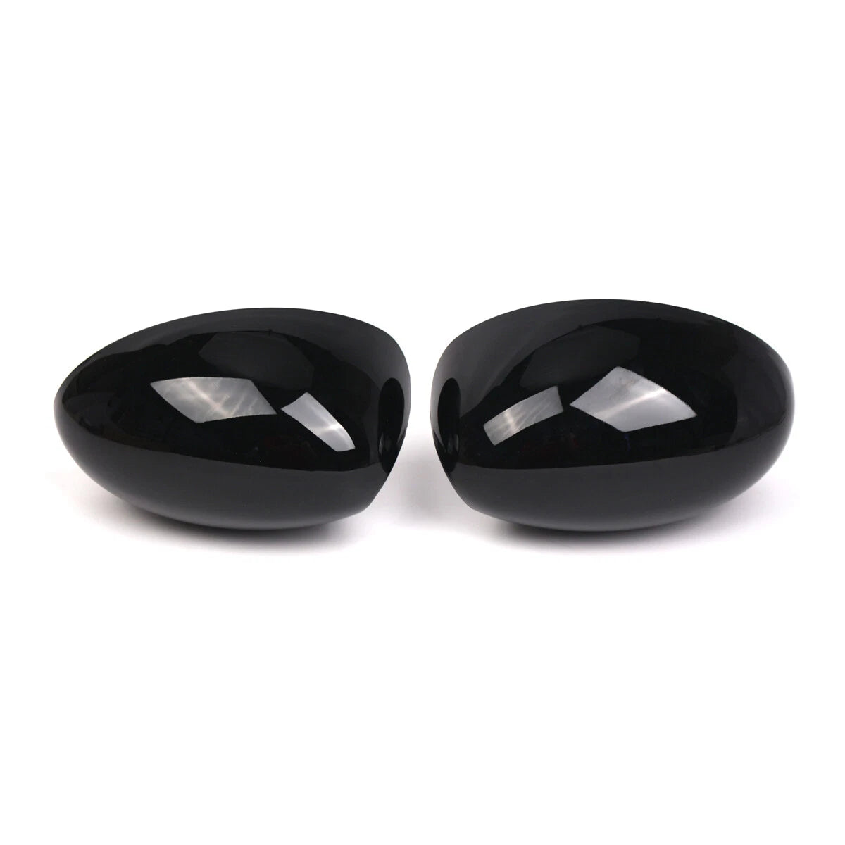 2X Gloss Black Rearview Mirror Cover Cap for Mini Cooper R50 R52 R53