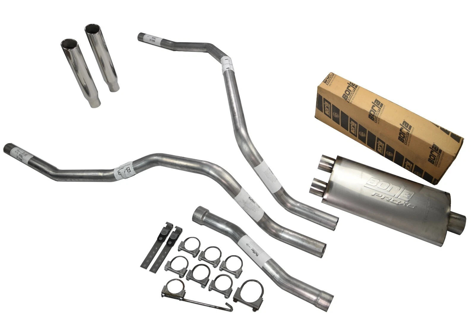 Dual Exhaust 2.5 Inch for Nissan Titan (2004–2006) Borla Pro XS Rolled Edge Tip