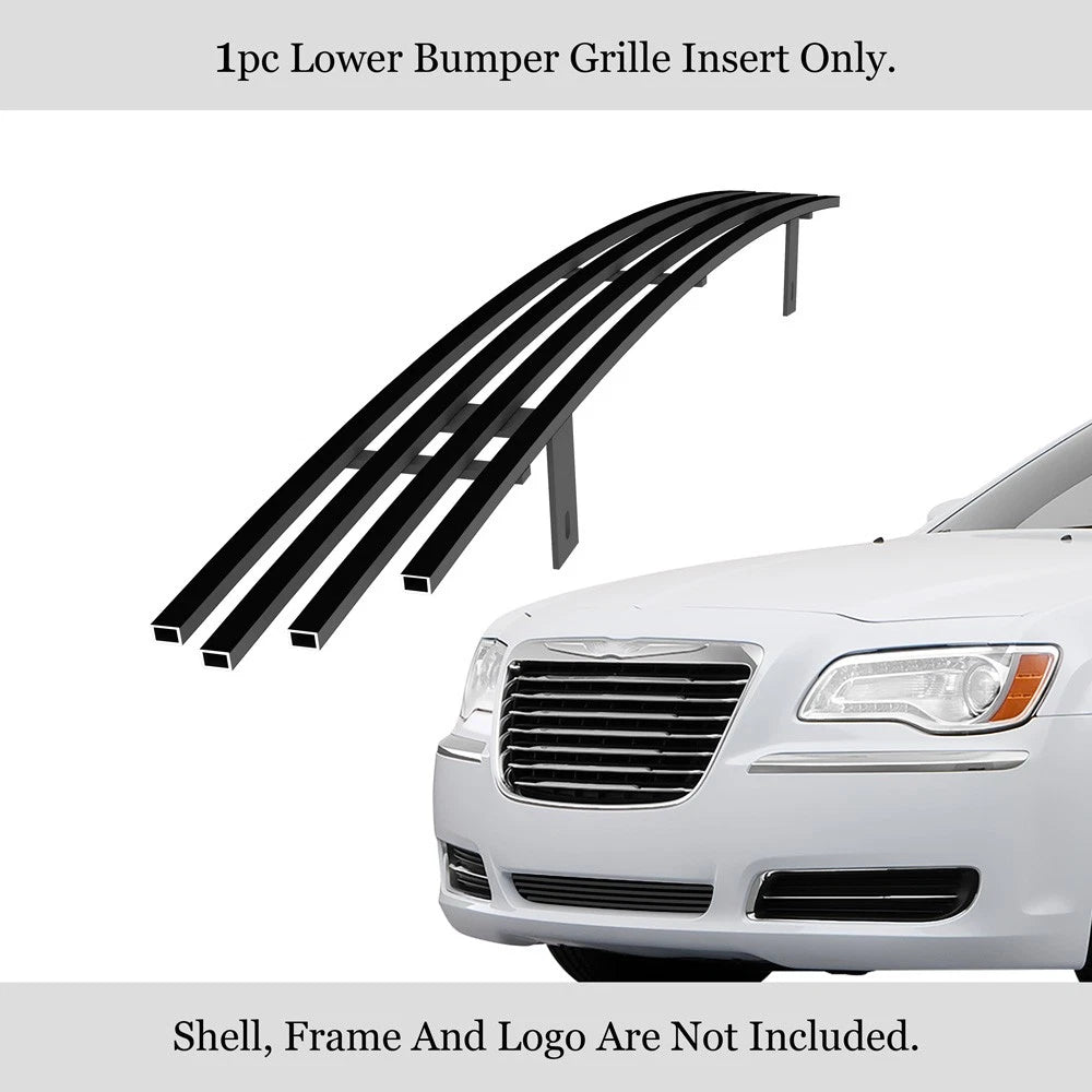 Stainless Black Billet Grille Insert for Chrysler 300/300C (2011-2014)