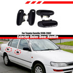 Outer Exterior Driver Door Handle Black for Toyota Corolla (1998–2002)