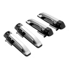 Set of 4 Exterior Door Handles for Dodge Ram 1500 (2009–2024) / 2500 (2011–2024) Silver