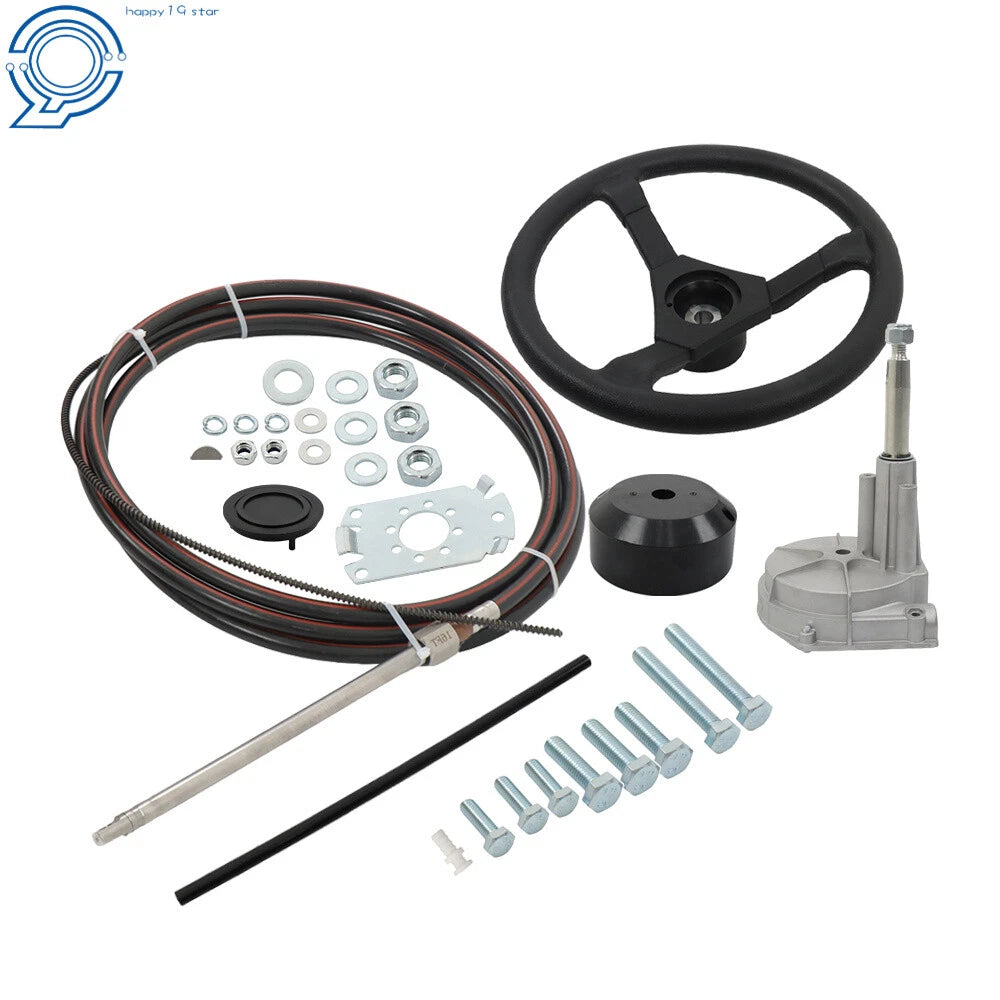 Boat Rotary Steering System for Outboard Motors (16 Feet)