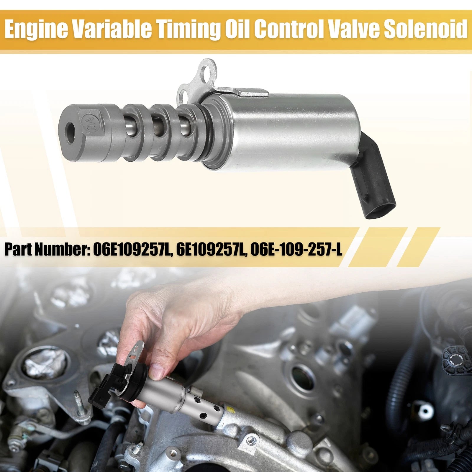Variable Valve Timing VVT Solenoid for Audi Q5 3.2 FSI quattro (2008–2012) 06E109257L