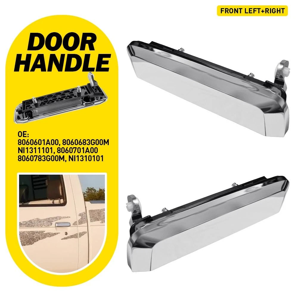 Chrome Front Exterior Door Handle for Nissan (1982–1997)