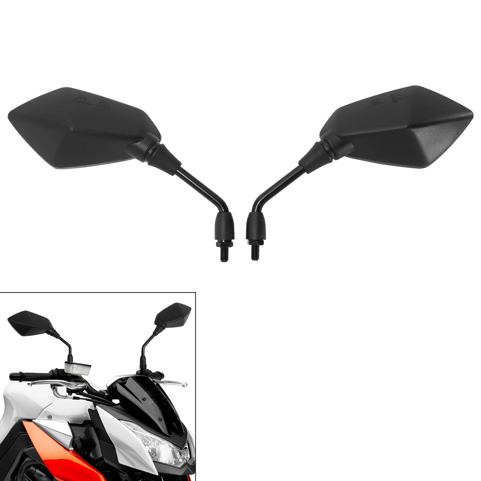 Pair Rearview Mirrors for Kawasaki Versys KLE 650 (2007–2015)