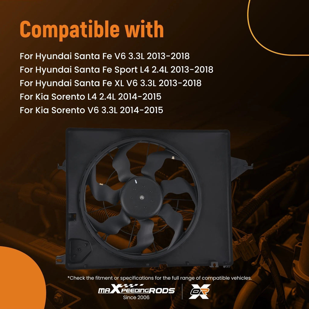 Cooling Fan for Hyundai Santa Fe Sport/XL (2013–2018)