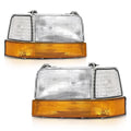 Headlights Pair for Ford Bronco F150 F250 F350 (1992–1996)
