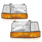 Headlights Pair for Ford Bronco F150 F250 F350 (1992–1996)