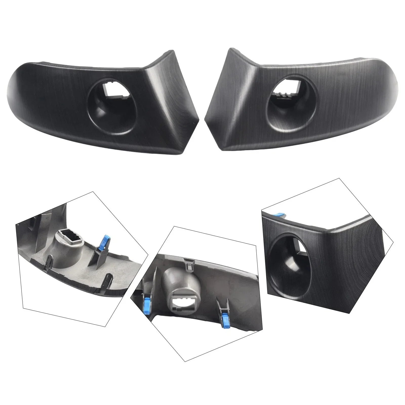 2 x Pair Instr Cluster Finish Panel Trim for Toyota Rav4 (2006–2012)