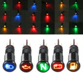 12V 16mm LED Dash Panel Indicator Light for Car Boat