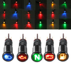 12V 16mm LED Dash Panel Indicator Light for Car Boat