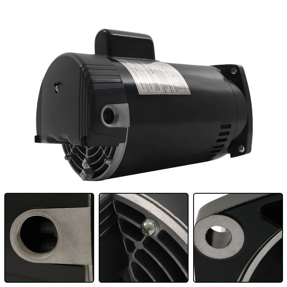 1.5HP Pool Pump Motor Replacement for Square Flange (115/230V)