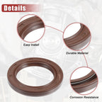 2pcs Engine Crankshaft Seal No. 90311-42036 for Toyota Avalon (2005–2018) Rubber